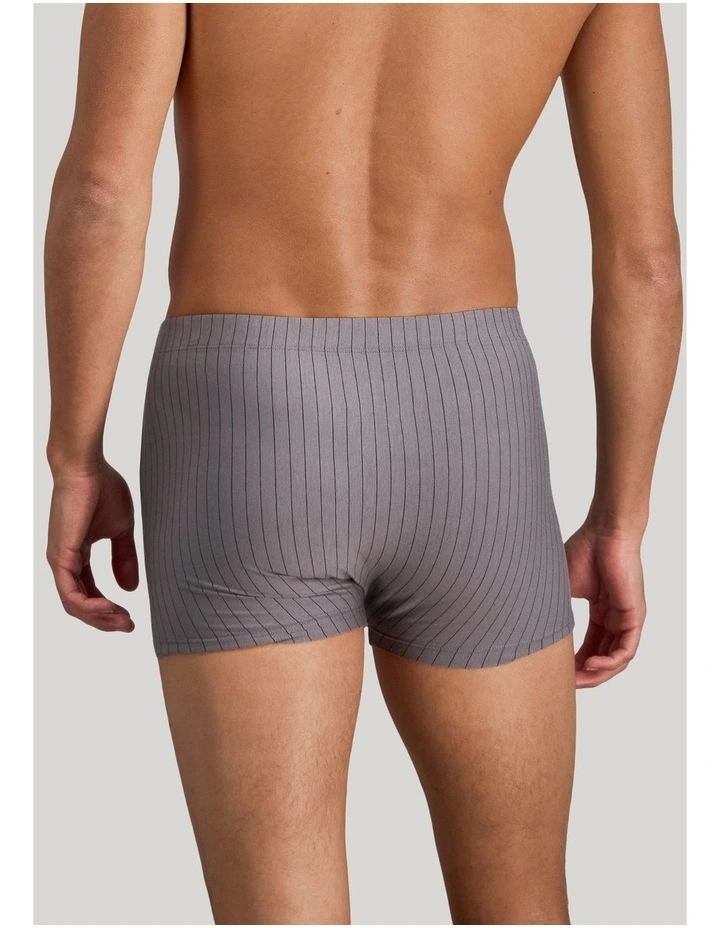 Cotton Stretch Mens Trunk in Ash Pinstripe image 2