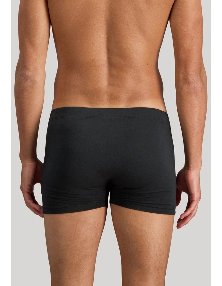 Cotton Stretch Mens Trunk in Black image 2