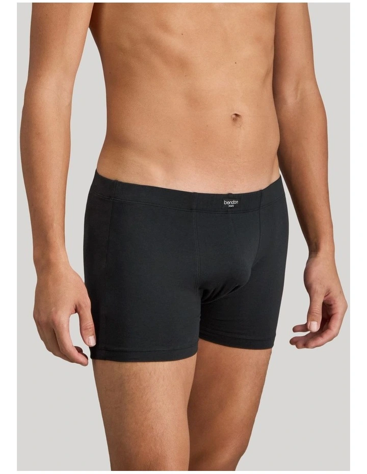 Cotton Stretch Mens Trunk in Black image 4