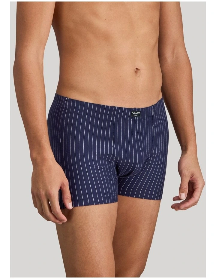 Cotton Stretch Mens Trunk in Peacoat Pinstripe image 3