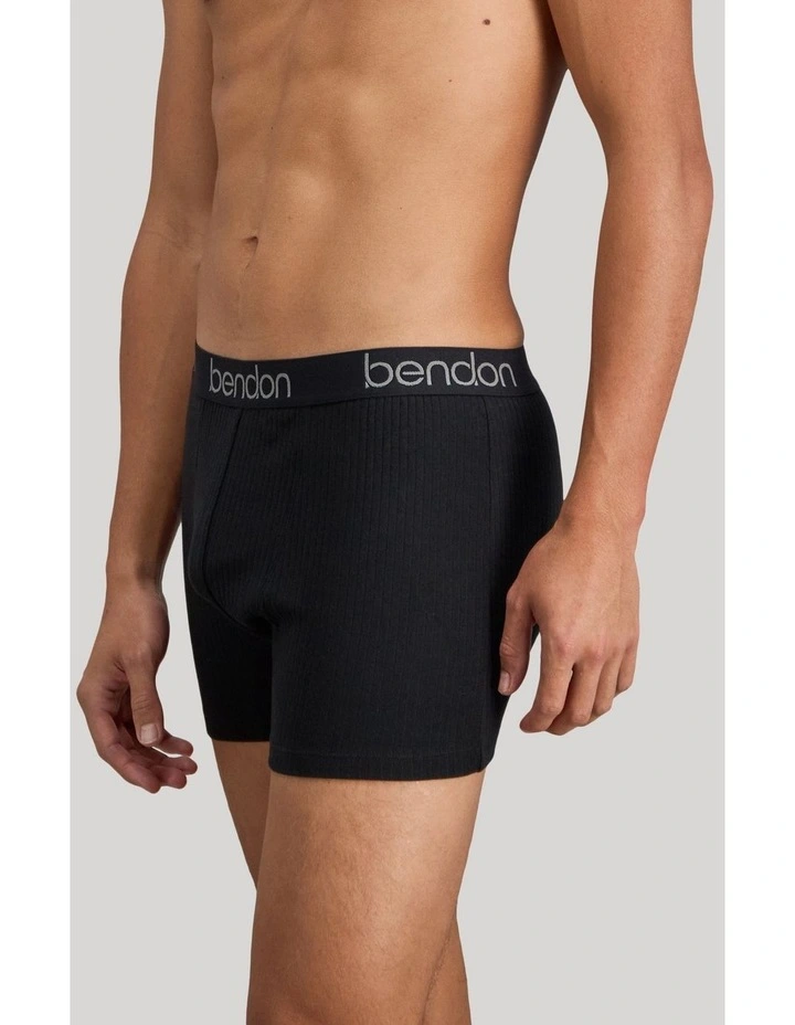 Cotton Texture Mens Trunk in Black image 5