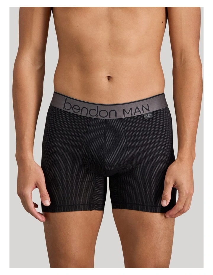 Everyday Active Mens Long Trunk in Black image 1