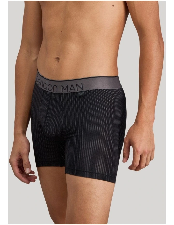 Everyday Active Mens Long Trunk in Black image 3