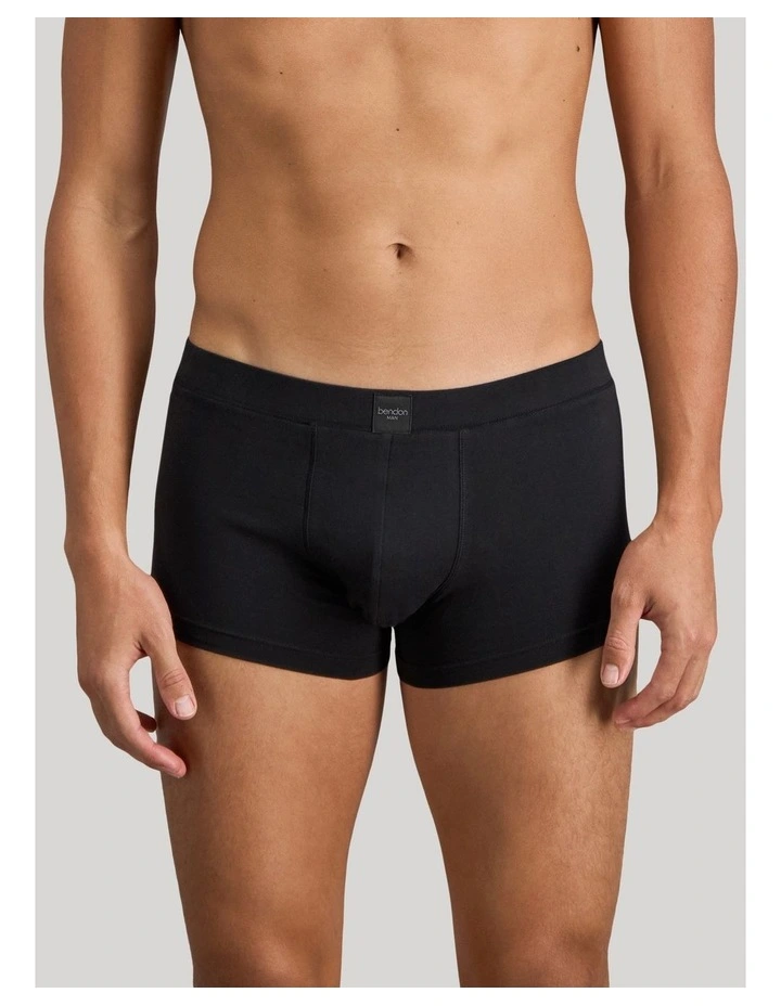 High Tech Cotton Mens Trunk in Black image 1