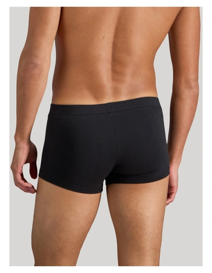 High Tech Cotton Mens Trunk in Black image 2