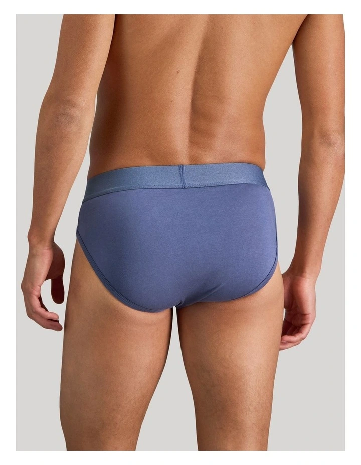 Bamboo Mens Brief in Vintage Indigo image 2