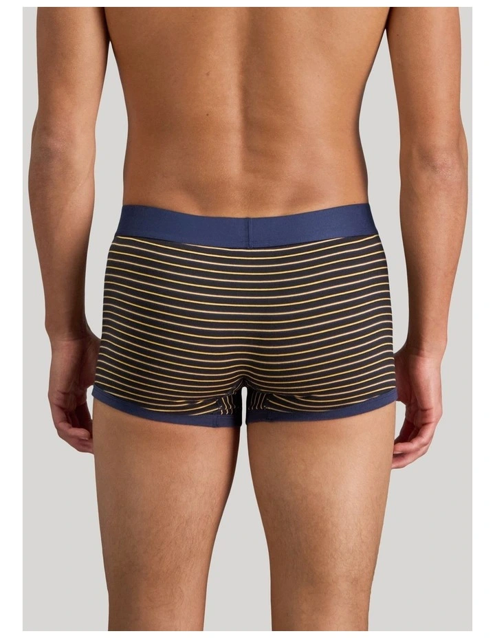 Bold Stripe Mens Trunk in Black/Oak Buff Stripe image 2