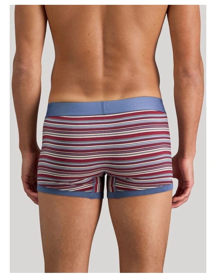Bold Stripe Mens Trunk in Indigo/Fig Stripe image 2