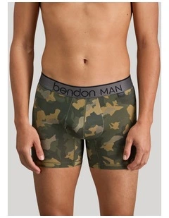 Everyday Active Mens Long Trunk in Kombu Camo