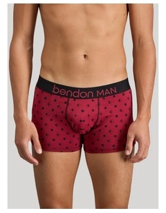 Retros Print Mens Trunk in Disrupted Spot Print