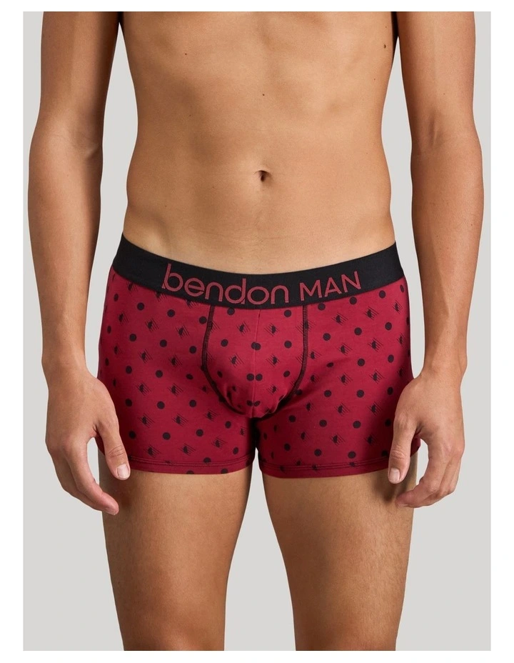 Retros Print Mens Trunk in Disrupted Spot Print image 1