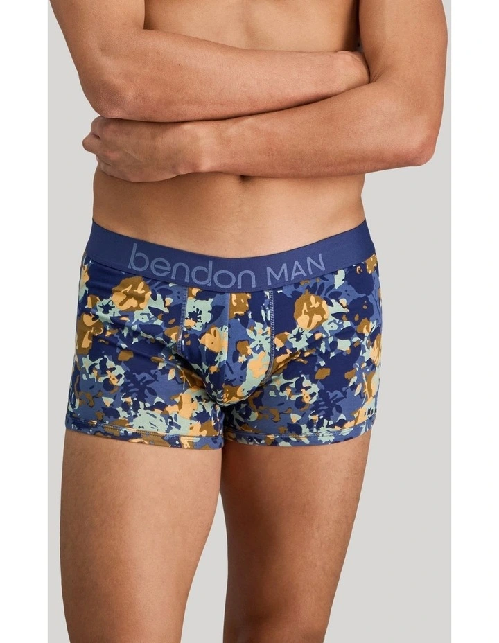 Retros Print Mens Trunk in Wild Camo Print image 4