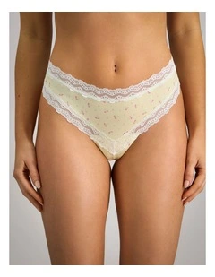 Daily Micro Thong in Transparent Yellow