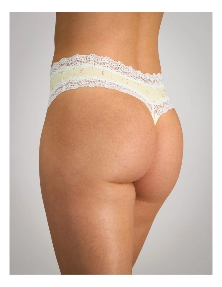 Daily Micro Thong in Transparent Yellow image 4