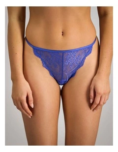 Midnight Muse Thong in Dazzling Blue
