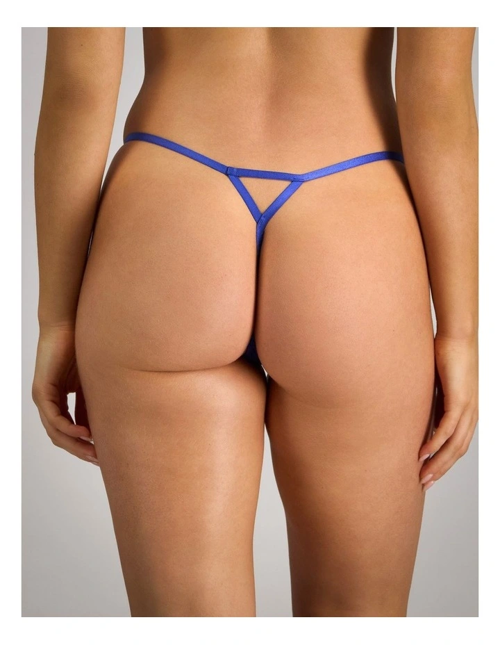 Midnight Muse Thong in Dazzling Blue image 2