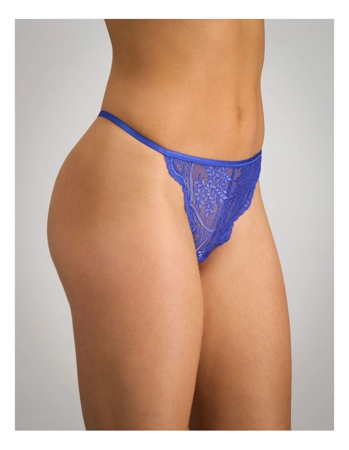 Midnight Muse Thong in Dazzling Blue image 3