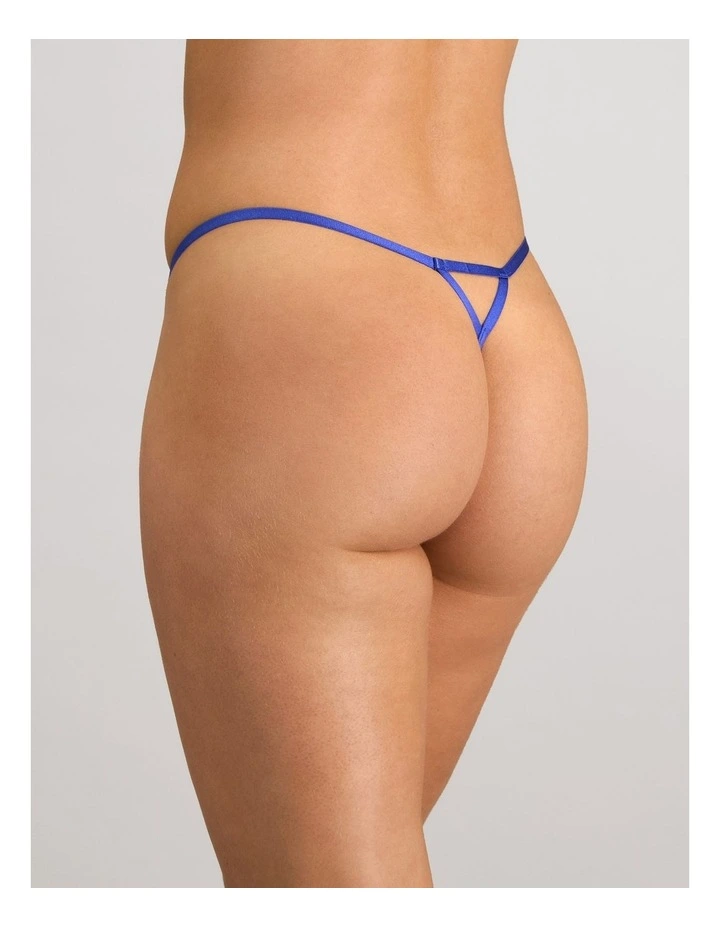 Midnight Muse Thong in Dazzling Blue image 4