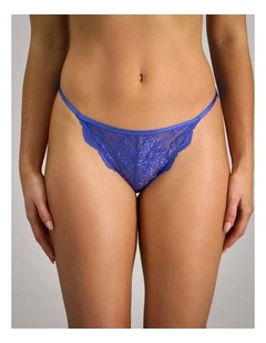 Midnight Muse Tanga in Dazzling Blue