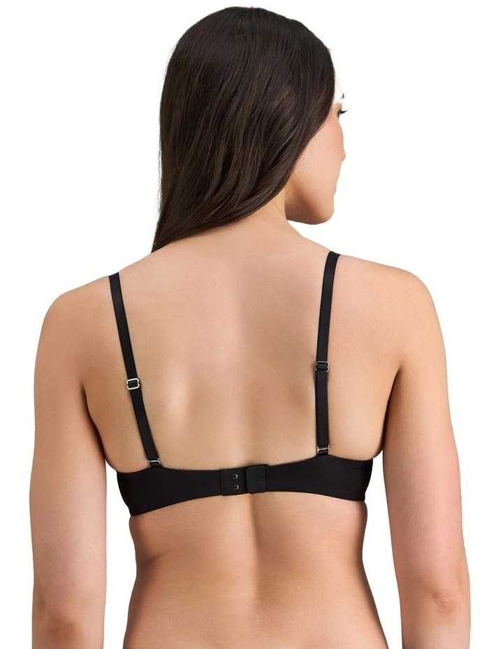 FMO Smooth 200% Boost Push Up Plunge Bra in Black image 2