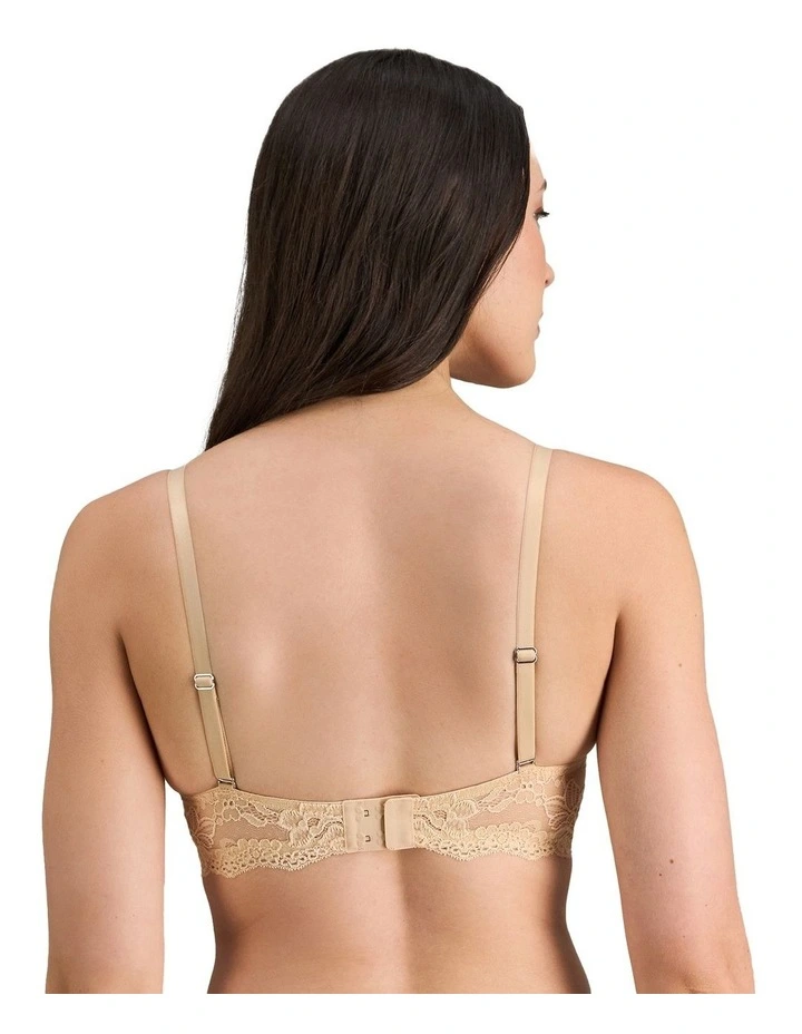 Lace 200% Boost Push Up Plunge Bra in Frappe image 2