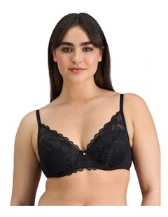 Embrace Full Coverage Contour Bra in Black