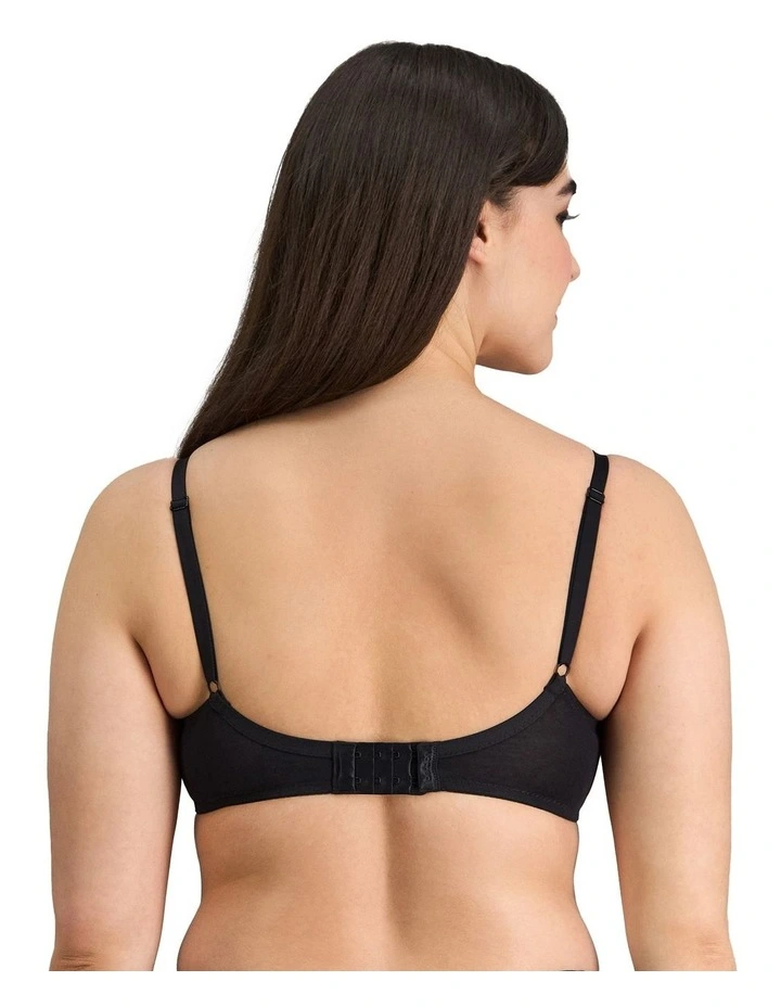 Embrace Full Coverage Contour Bra in Black image 3