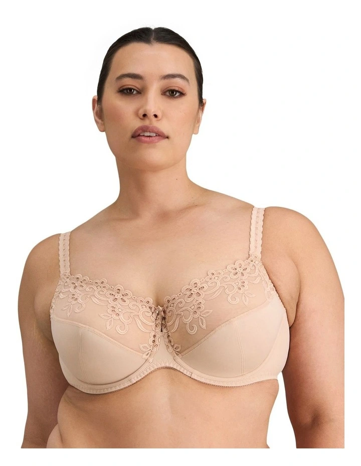 Coral Underwire Bra in Latte image 1