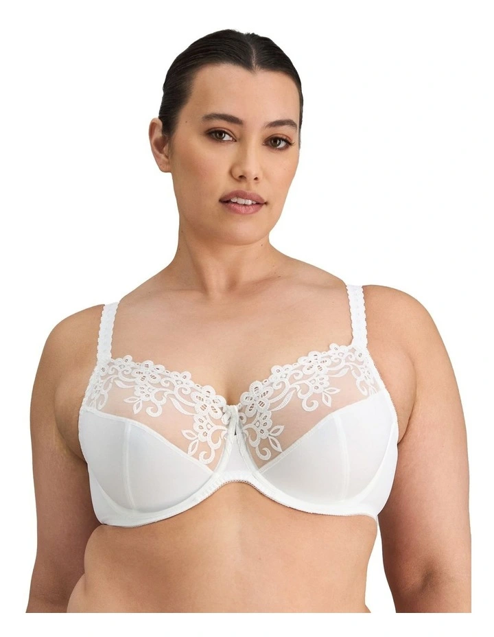 Coral Underwire Bra in White image 1