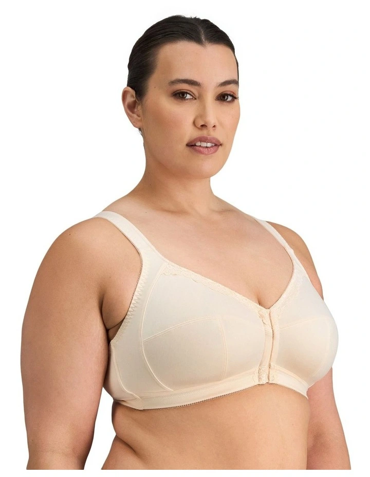 Ultimate Comfort Front Closure Soft Cup Bra in Pink Champagne image 3