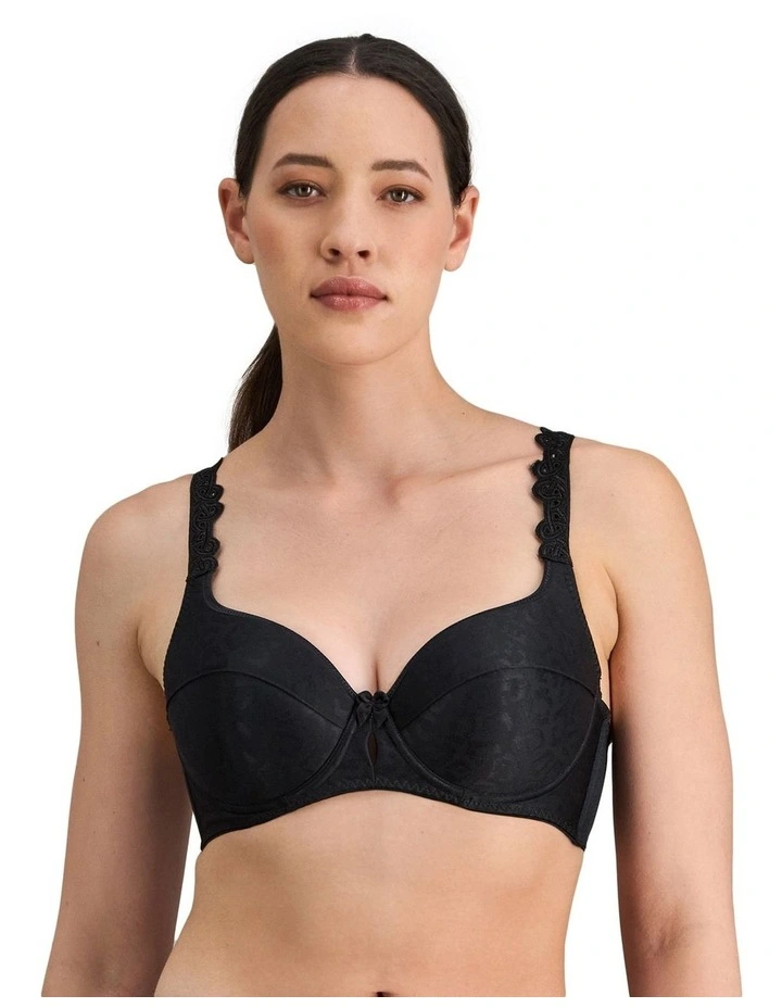 Damask Contour Bra in Black image 1