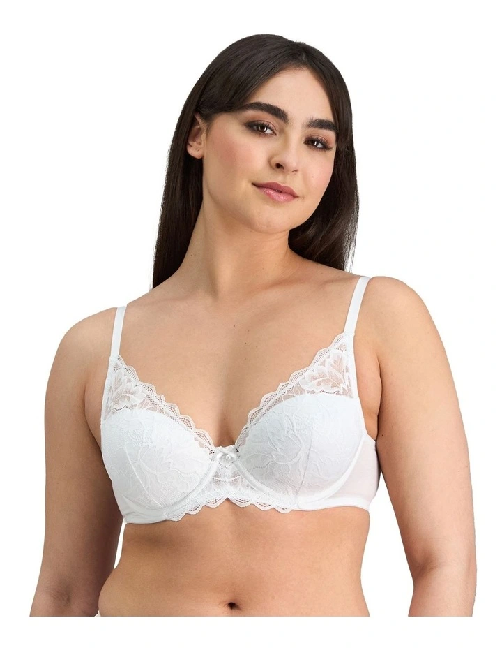 Embrace Full Coverage Contour Bra in White image 1
