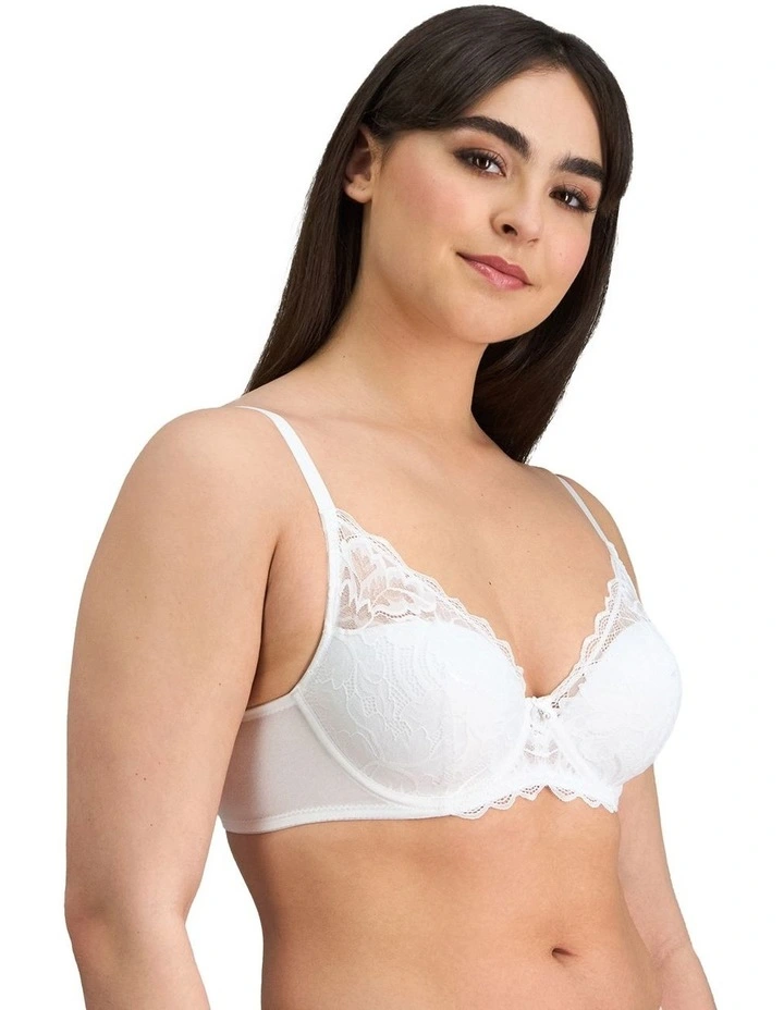 Embrace Full Coverage Contour Bra in White image 3