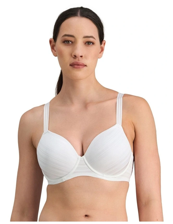 Rita Full Coverage Contour Bra in White image 1