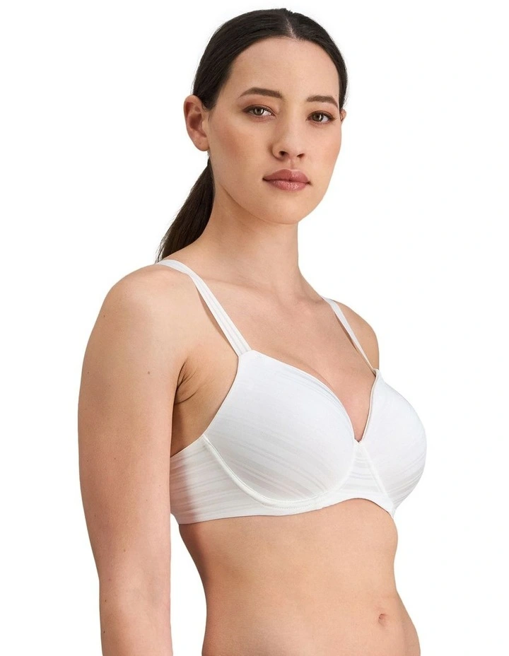 Rita Full Coverage Contour Bra in White image 3