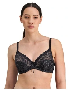 Yvette Underwire Bra in Black