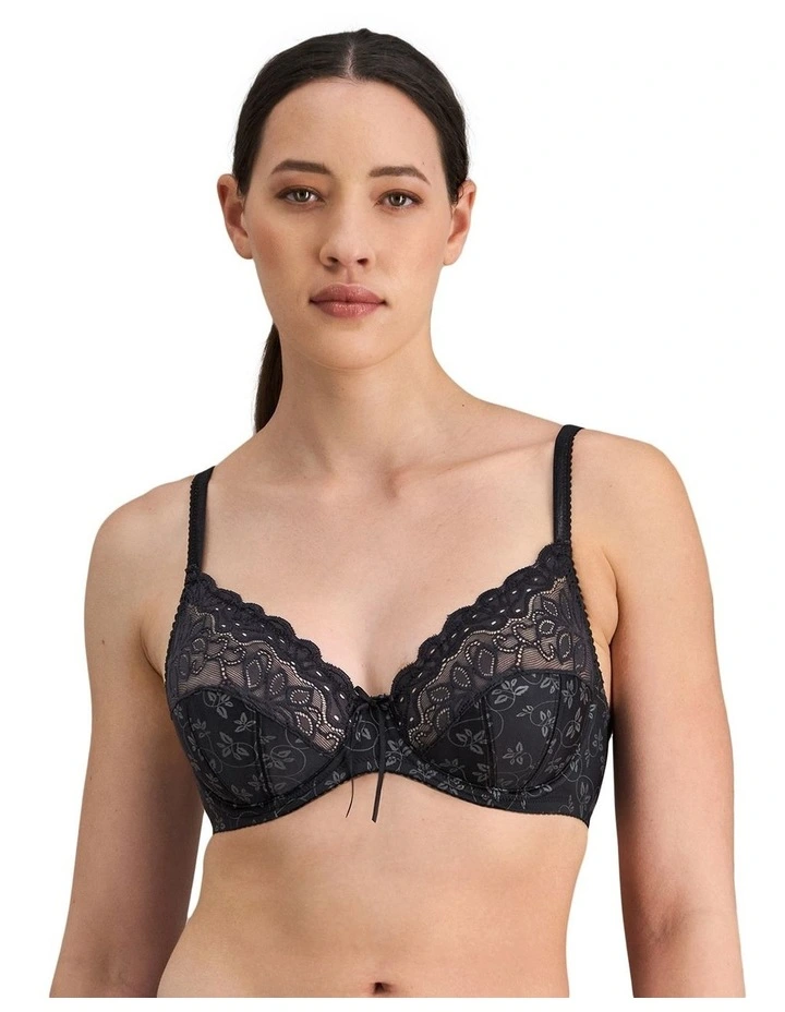 Yvette Underwire Bra in Black image 1