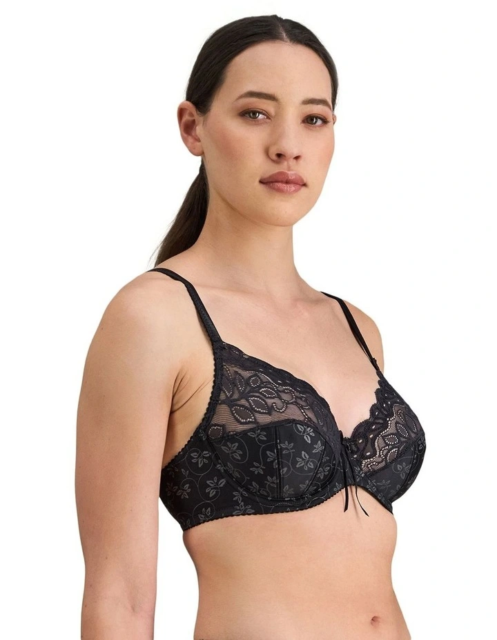 Yvette Underwire Bra in Black image 3