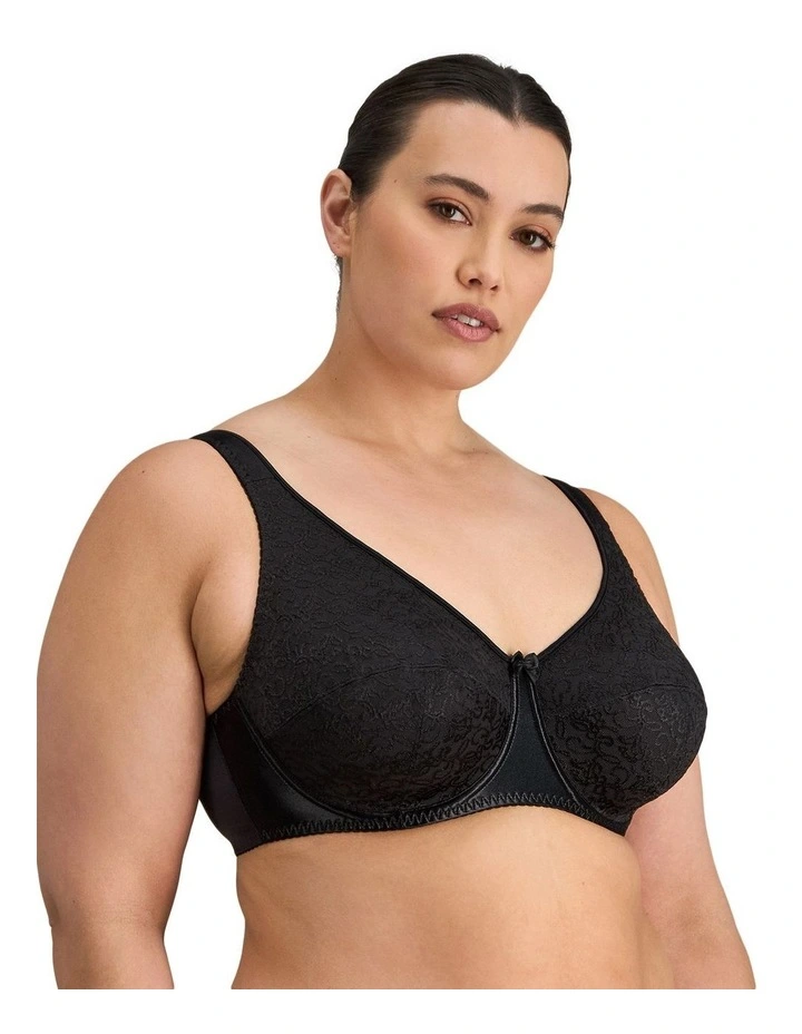 Charlotte Underwire Bra in Black image 3