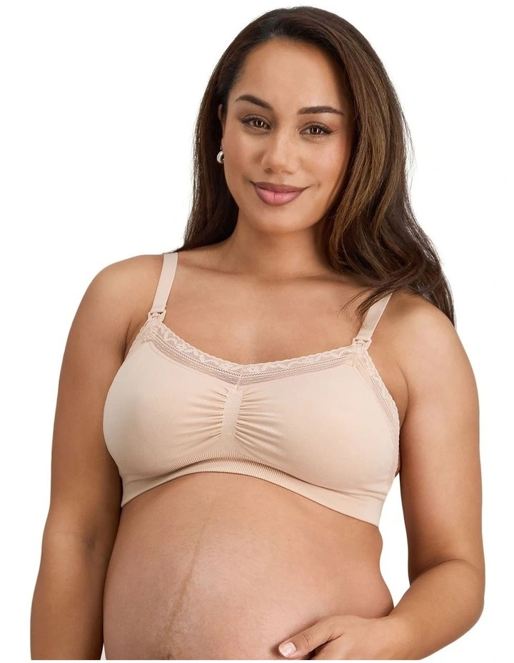 Nurture Maternity Bra in Latte image 1