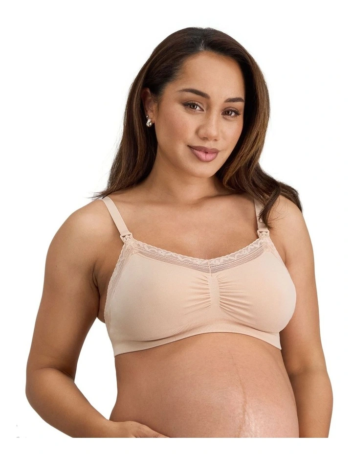 Nurture Maternity Bra in Latte image 3