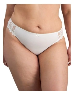 Coral Hikini Brief in White