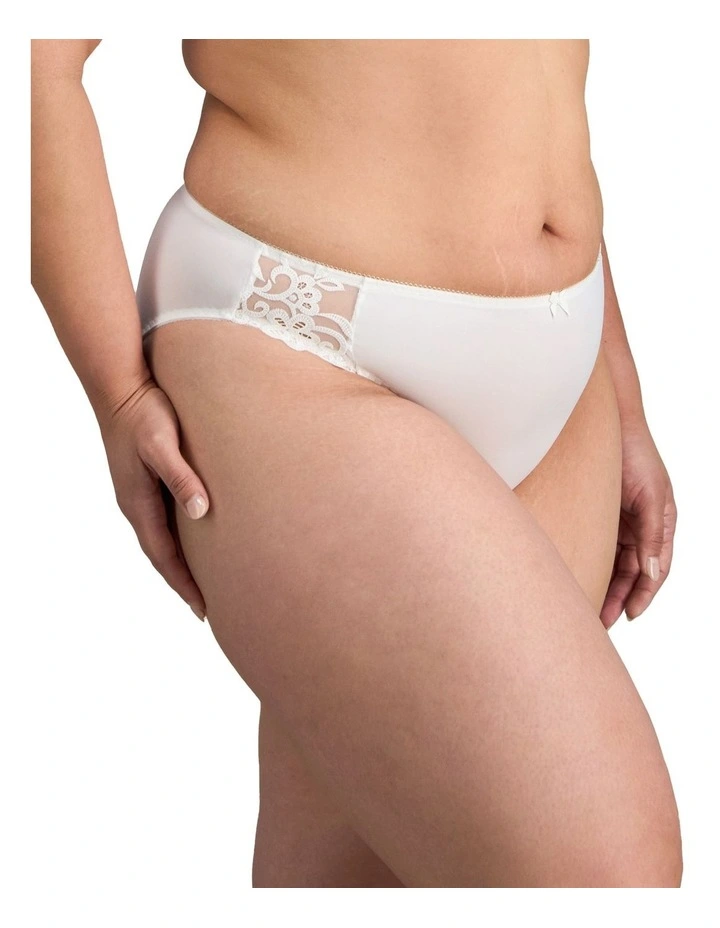 Coral Hikini Brief in White image 3
