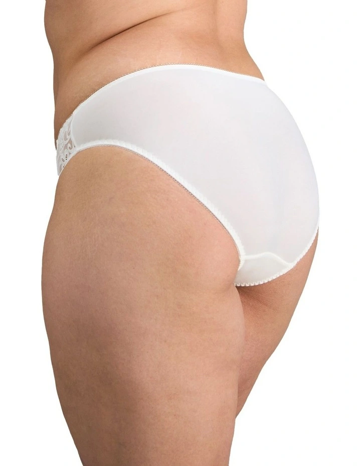 Coral Hikini Brief in White image 4