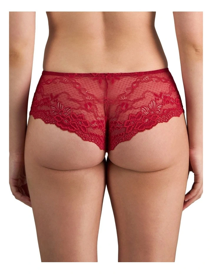 My Fit Lace Brazilian Brief in Jester Red image 2
