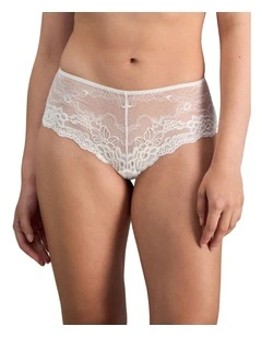My Fit Lace Brazilian Brief in White