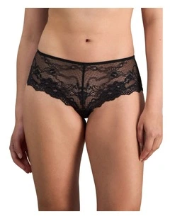 My Fit Lace Brazilian Brief in Black