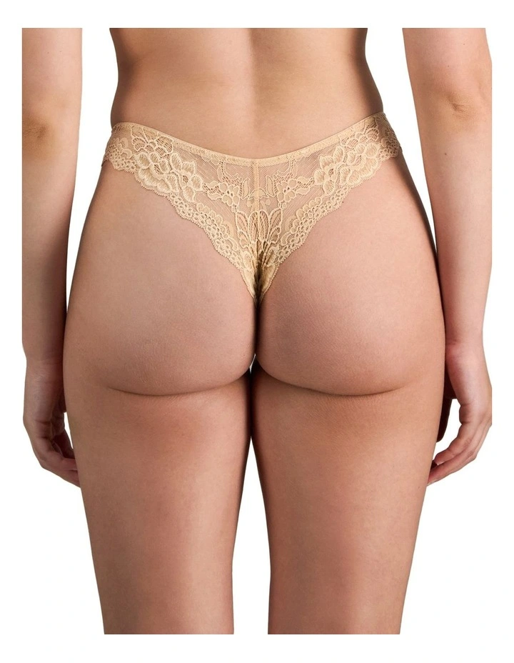 My Fit Lace Thong in Frappe image 2