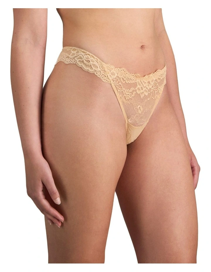 My Fit Lace Thong in Frappe image 4