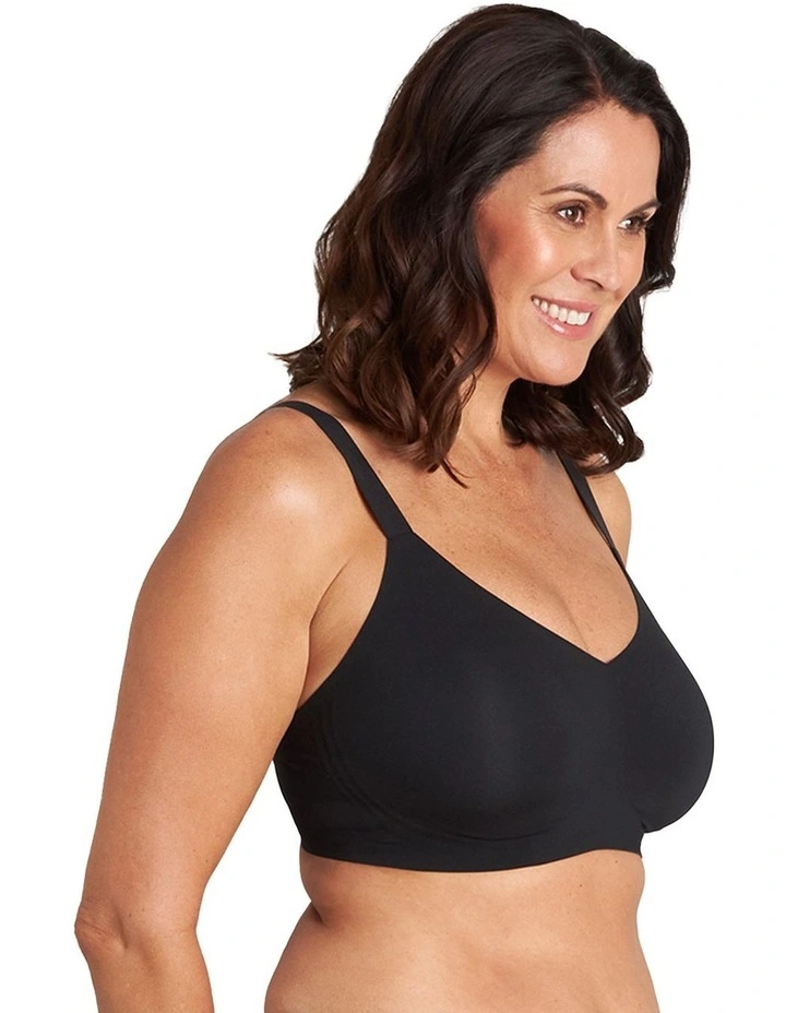 Comfit Collection Wirefree Bra in Black image 3